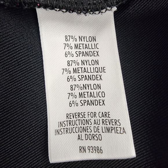 August Max Women Stretch Cardigan 3X Textured Metallic Blend Button Colorful Art - Picture 10 of 11